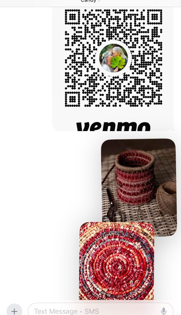 Rag basket & Venmo